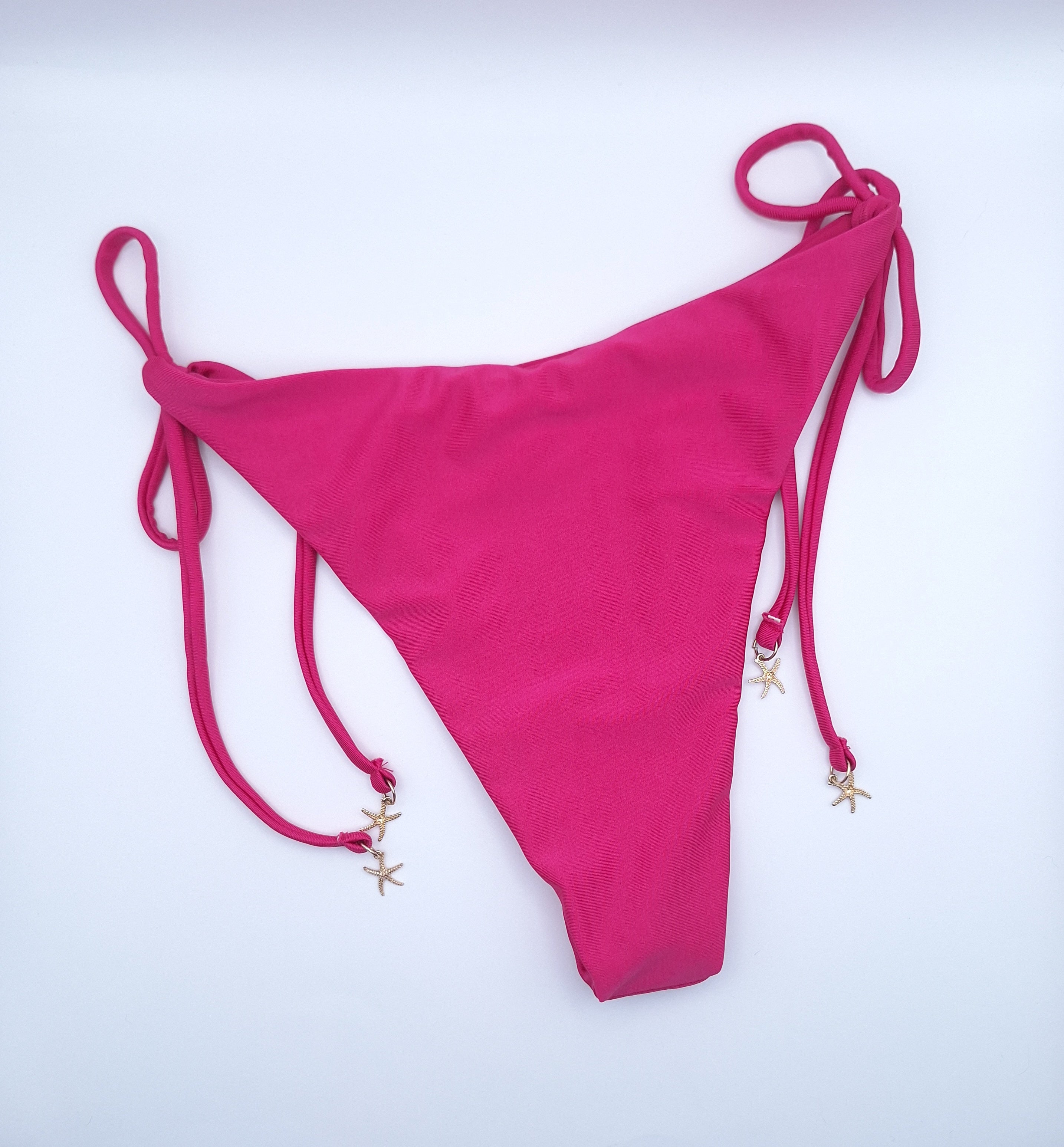 Cotton On Women's String Tie Side Brazilian Bikini Bottom
