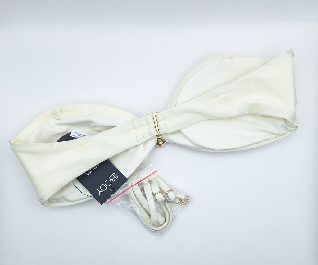 Cotton On Womens Strapless Gathered Bandeau Bikini Top