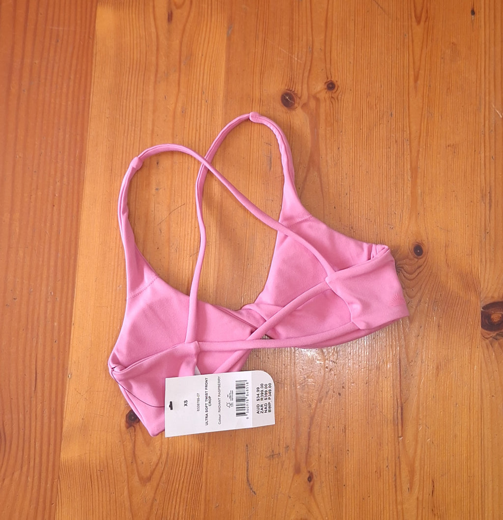 Cotton On Womens Ultra Soft Twist Front Crop