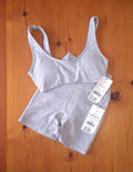Cotton on Womens Gym Set:Ultra Soft Low Back Crop and Ultra Soft Invisible Scrunch Shortie Short