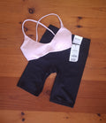 Cotton On Womens Gym set  Ultra Soft Minimal Strappy Crop and Bondi Everyday Mid Length Bike Short