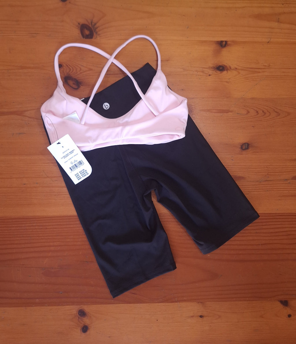 Cotton On Womens Gym set  Ultra Soft Minimal Strappy Crop and Bondi Everyday Mid Length Bike Short