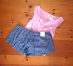 Cotton On Womens Dreamy Soft Tank And Cosy Soft Flannel Short