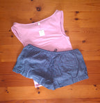 Cotton On Womens Dreamy Soft Tank And Cosy Soft Flannel Short