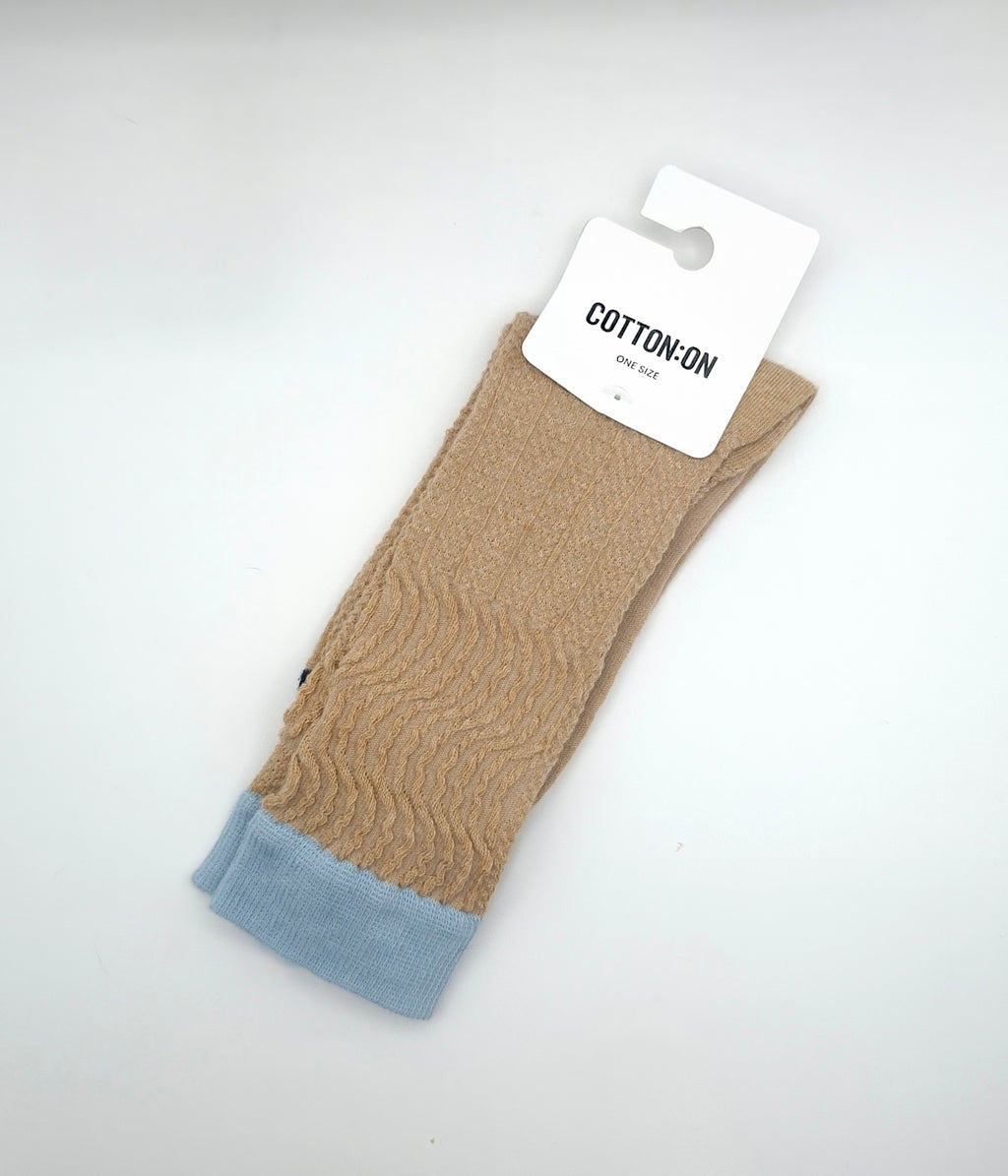 Cotton On Textured Crew Sock