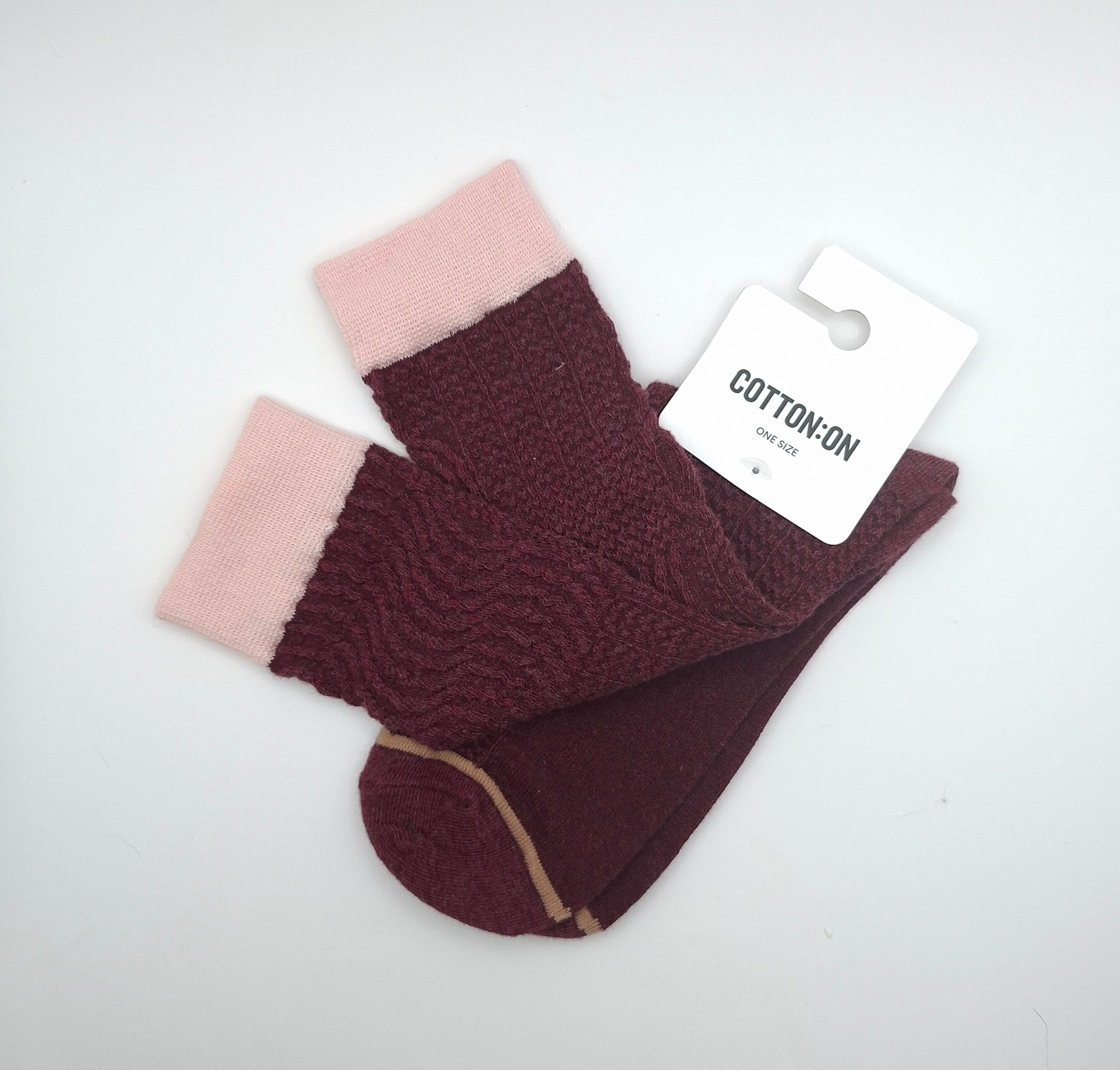 Cotton On Textured Crew Sock