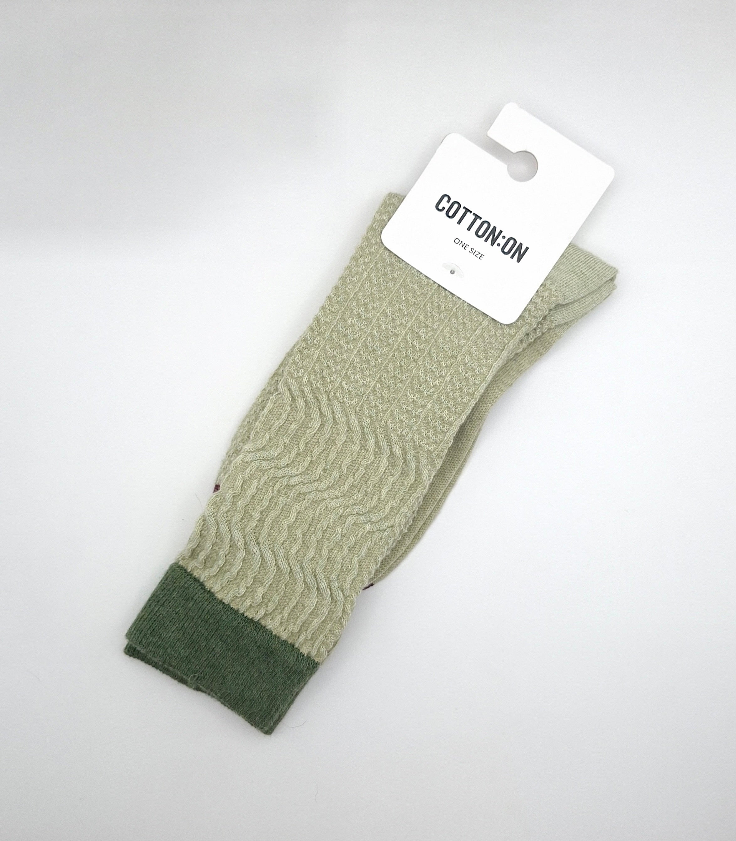 Cotton On Textured Crew Sock