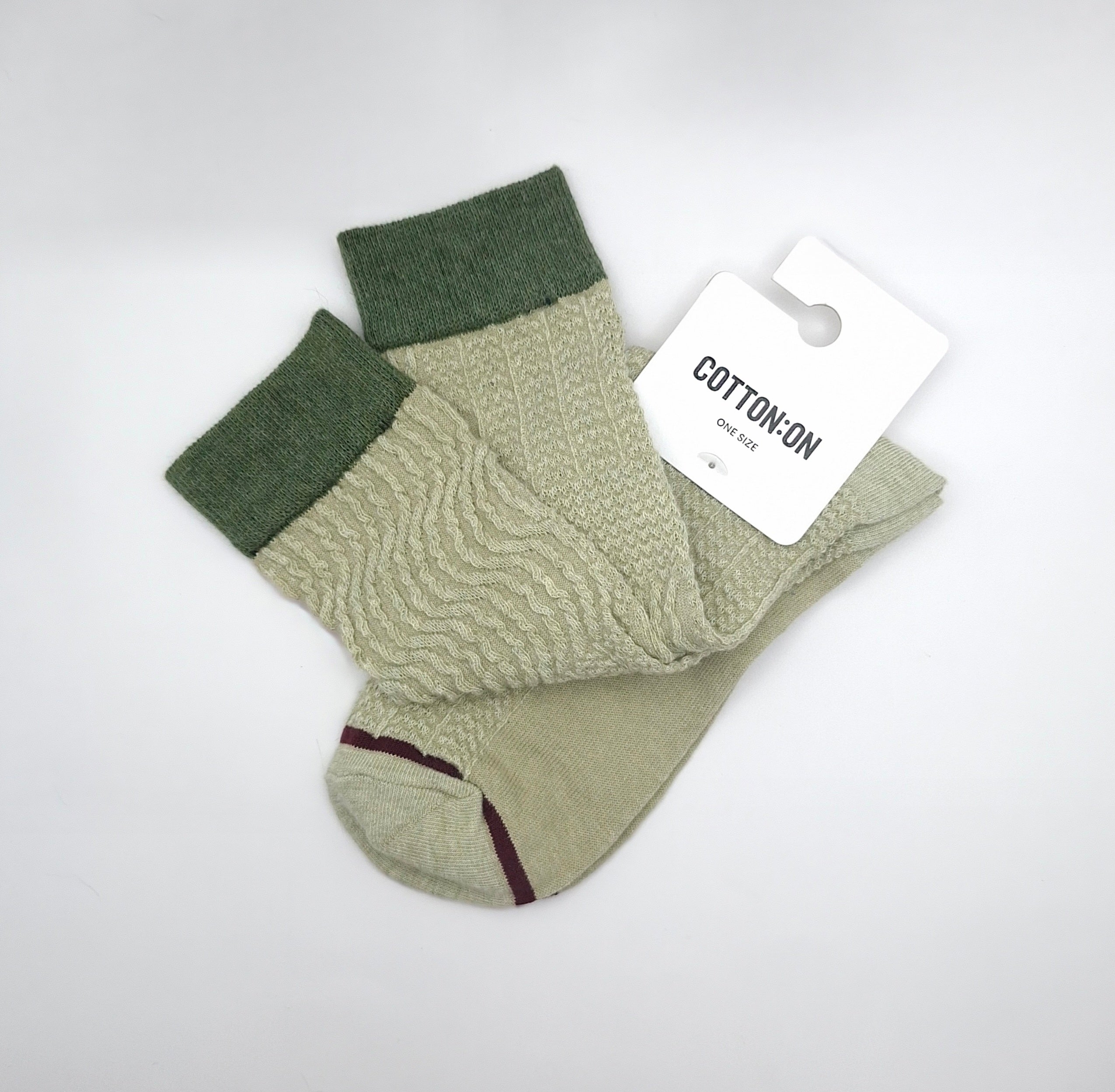 Cotton On Textured Crew Sock