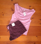Cotton On Womens Dreamy Soft Tank And Cosy Soft Flannel Short