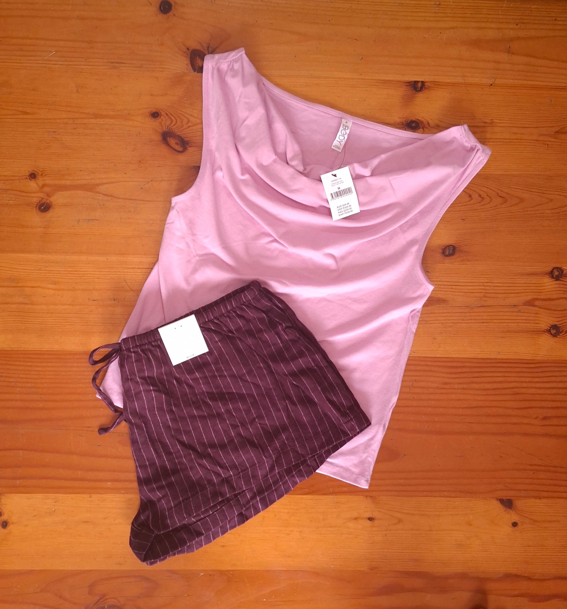 Cotton On Womens Dreamy Soft Tank And Cosy Soft Flannel Short