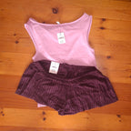 Cotton On Womens Dreamy Soft Tank And Cosy Soft Flannel Short