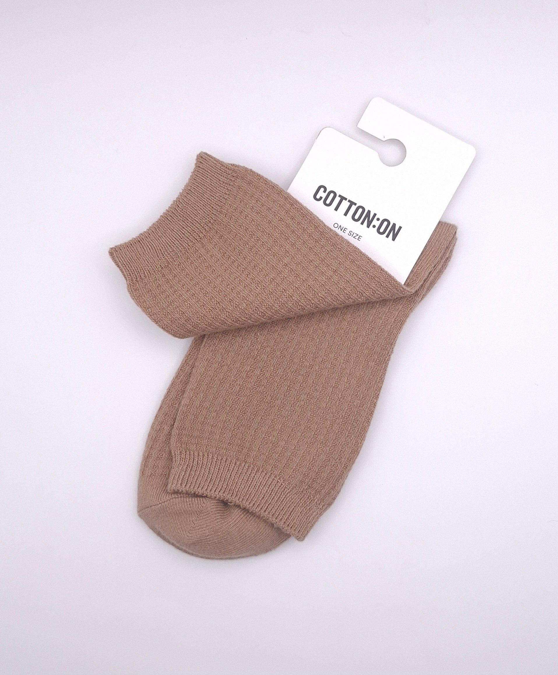 Cotton On Waffle Textured Crew Sock