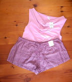 Cotton On Womens Dreamy Soft Tank And Cosy Soft Flannel Short