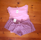 Cotton On Womens Dreamy Soft Tank And Cosy Soft Flannel Short