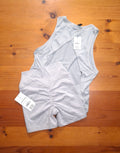 Cotton On Womens Gym Set Active Open Back Muscle Tank and Ultra Soft Invisible Scrunch Shortie Short