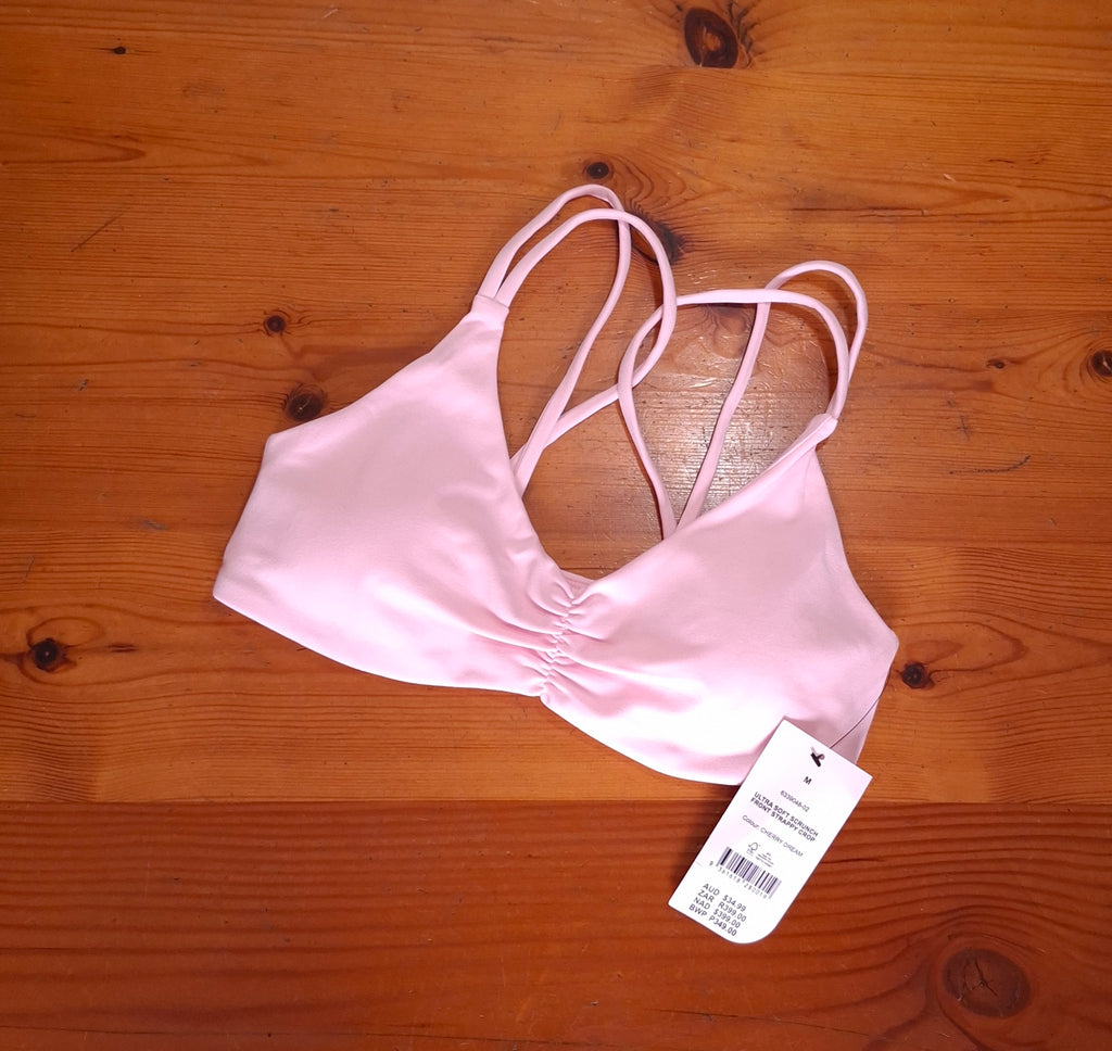 Cotton On Womens Ultra Soft Scrunch Front Strappy Crop
