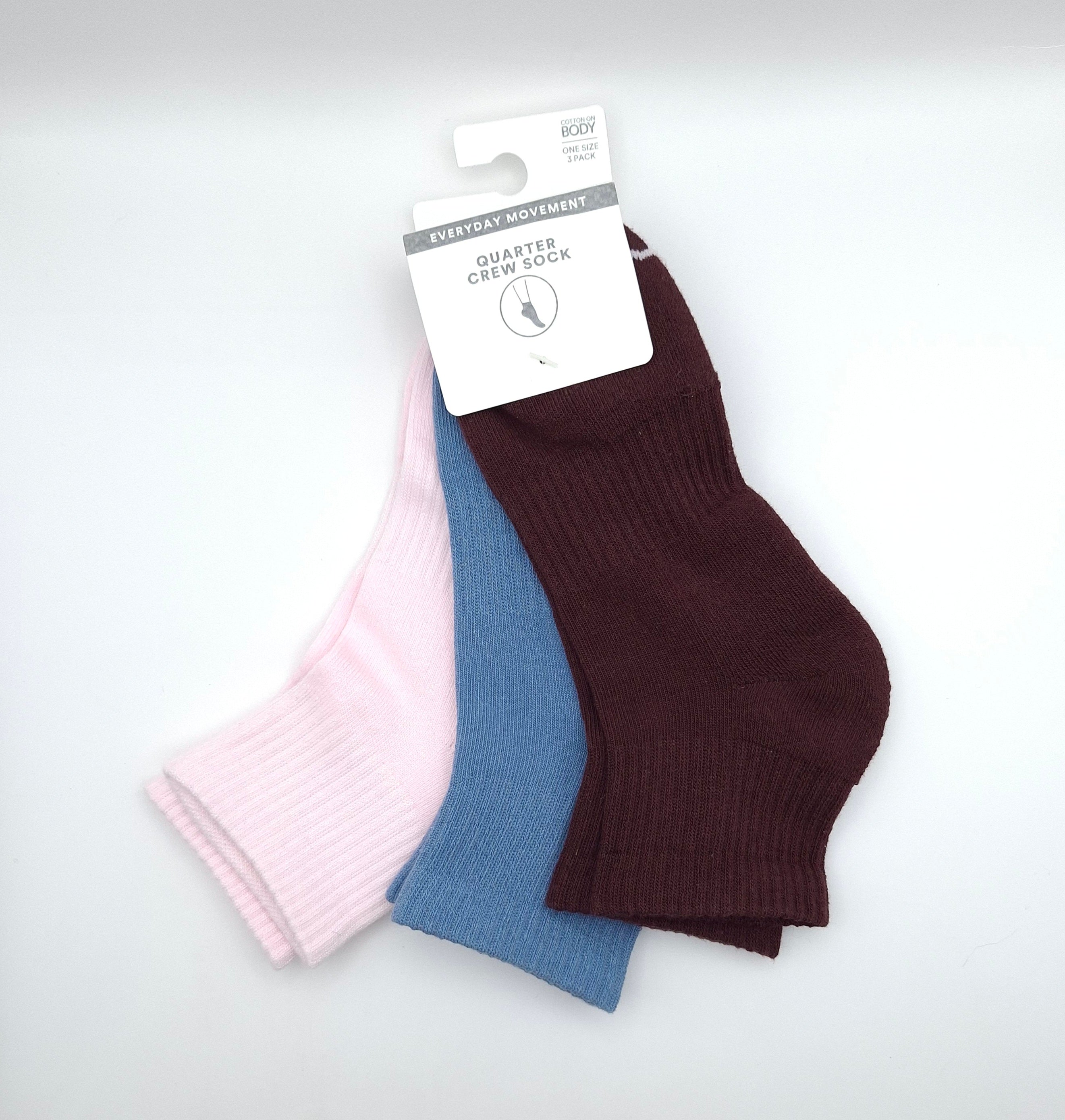 Cotton On Women's Body Quarter Crew Sock