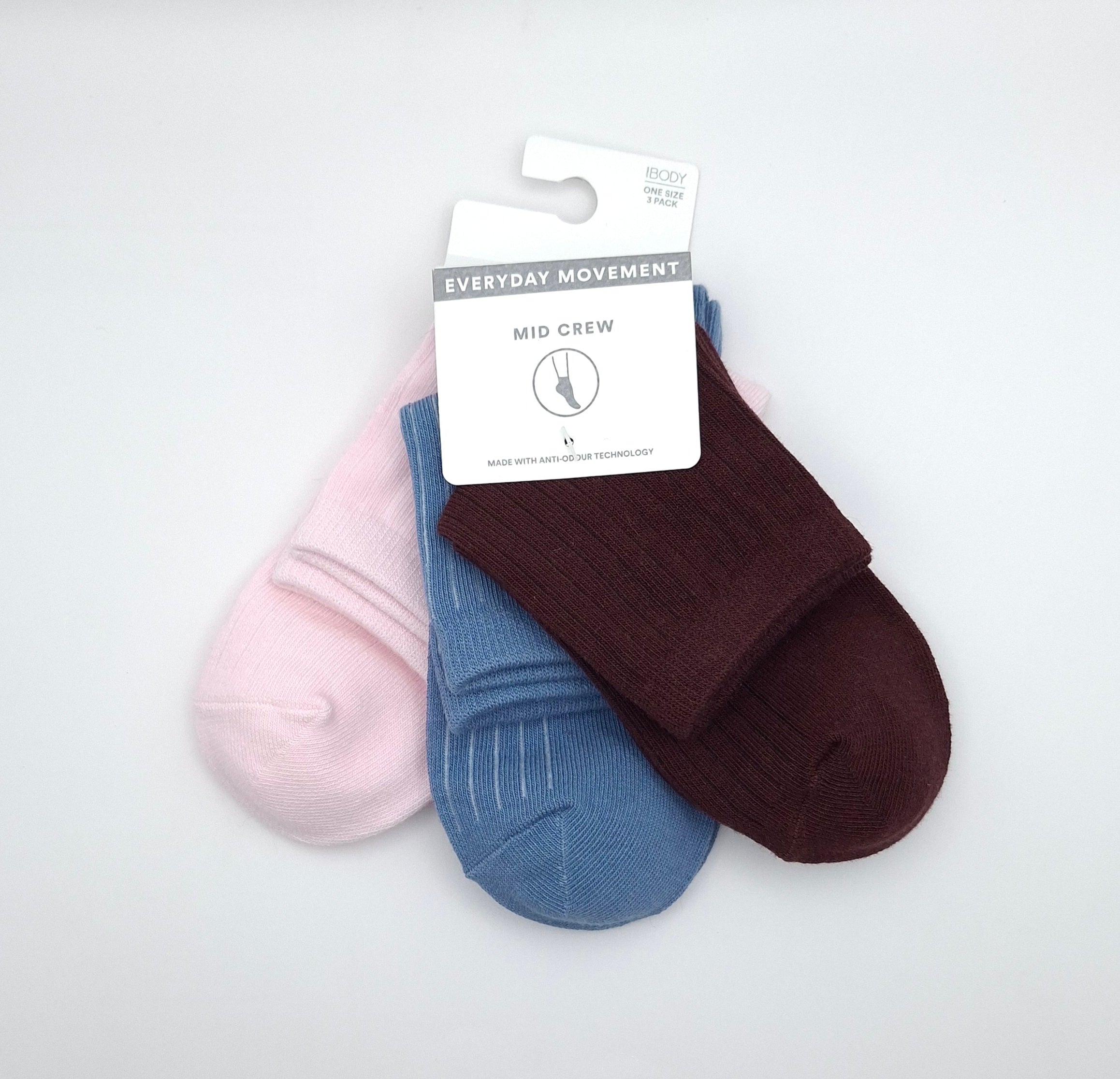 Cotton On Women's Body Mid Crew Socks 3PK