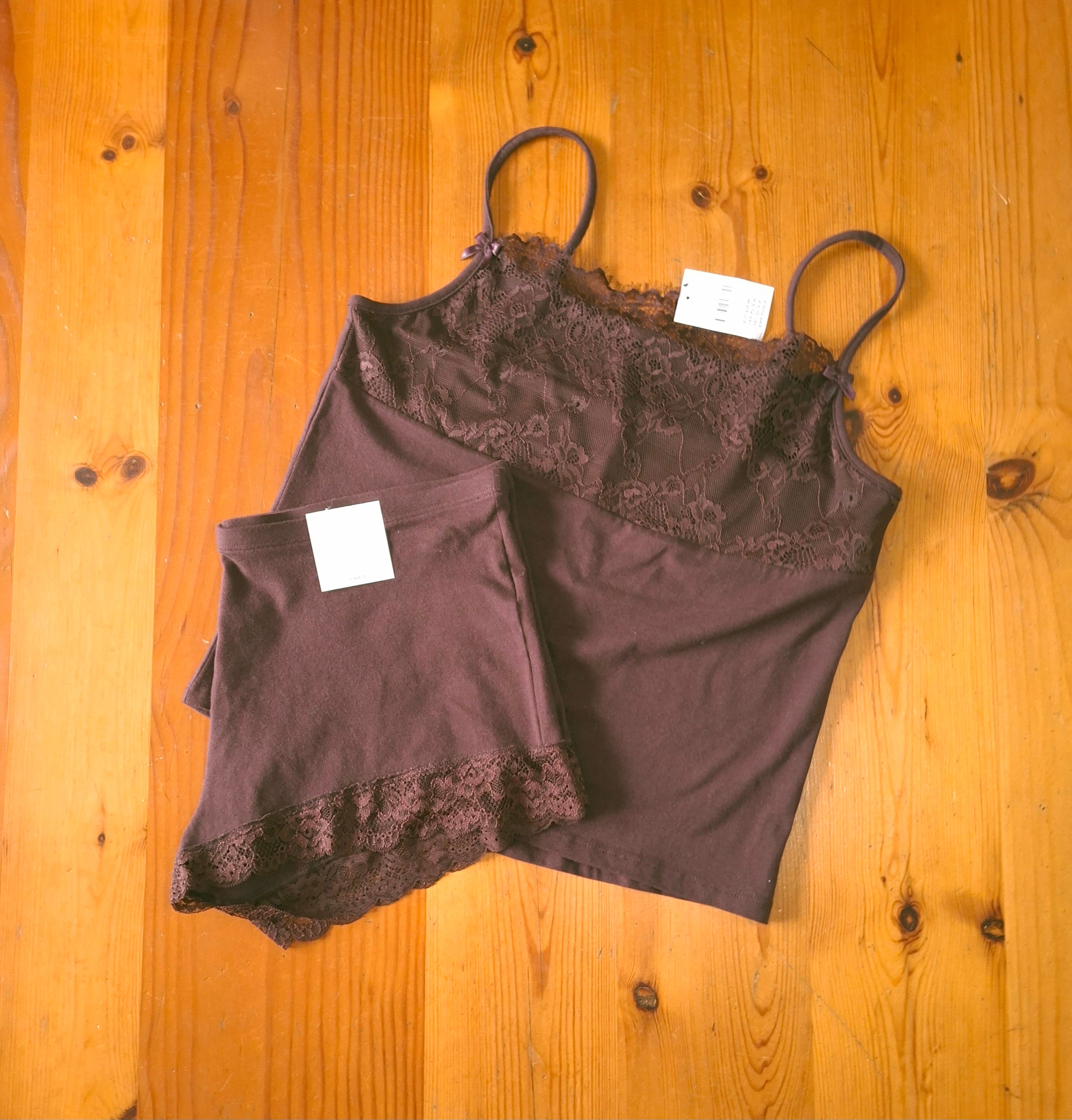 Cotton On Womens Dreamy Soft Lace Overlay Cami and Dreamy Soft Lace Micro Short