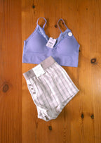 Cotton On Womens Seamless Longline Lace Trim Bralette and Dreamy Soft BoyShort
