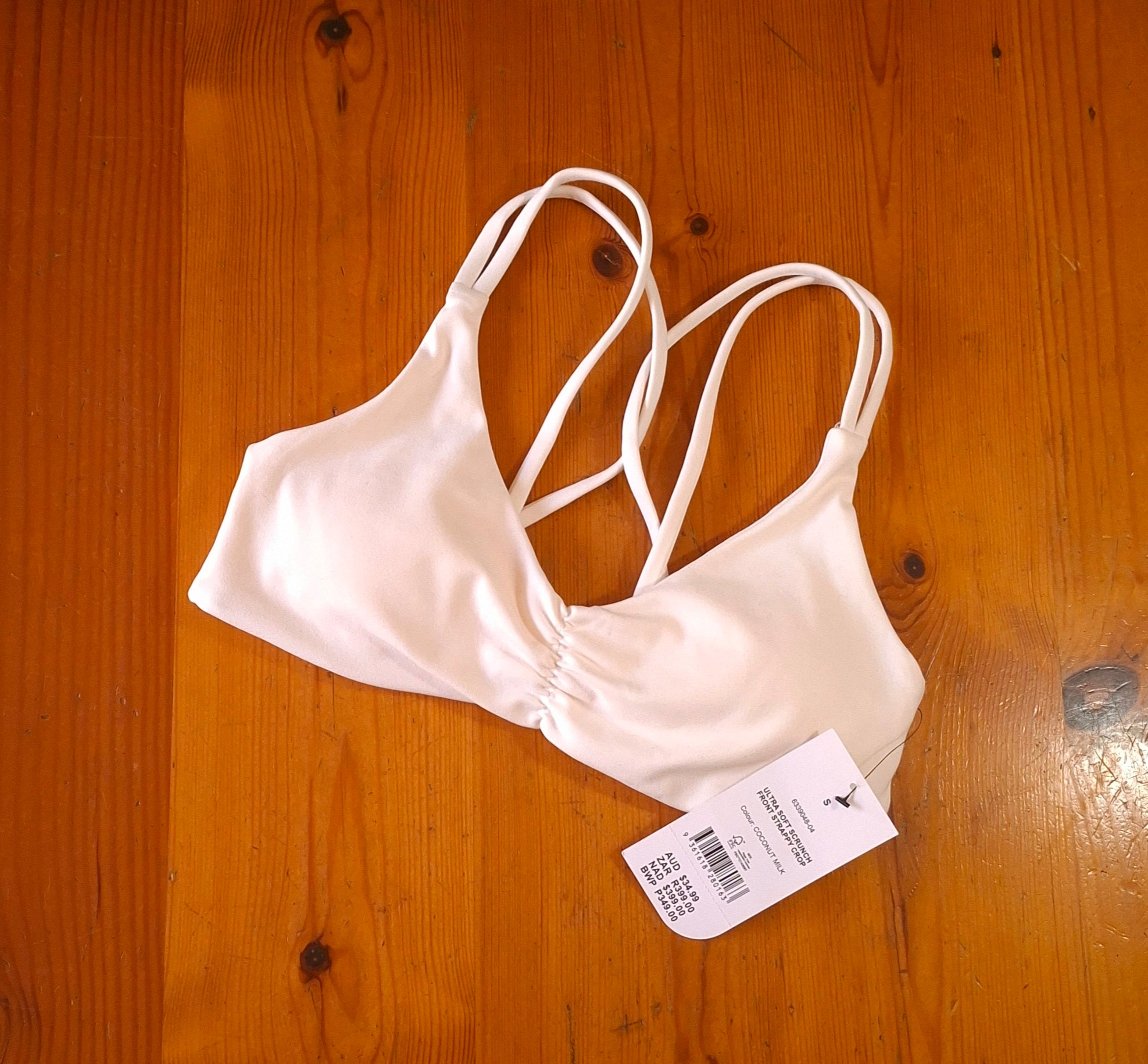 Cotton On Womens Ultra Soft Scrunch Front Strappy Crop