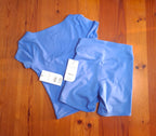 Cotton On Womens Gym Set :Ultra Soft Square Neck Fitted T-Shirt and Ultra Soft Contour Bike Short
