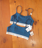 Cotton On Womens 2 Pack Branded Cotton Scoop Bralette