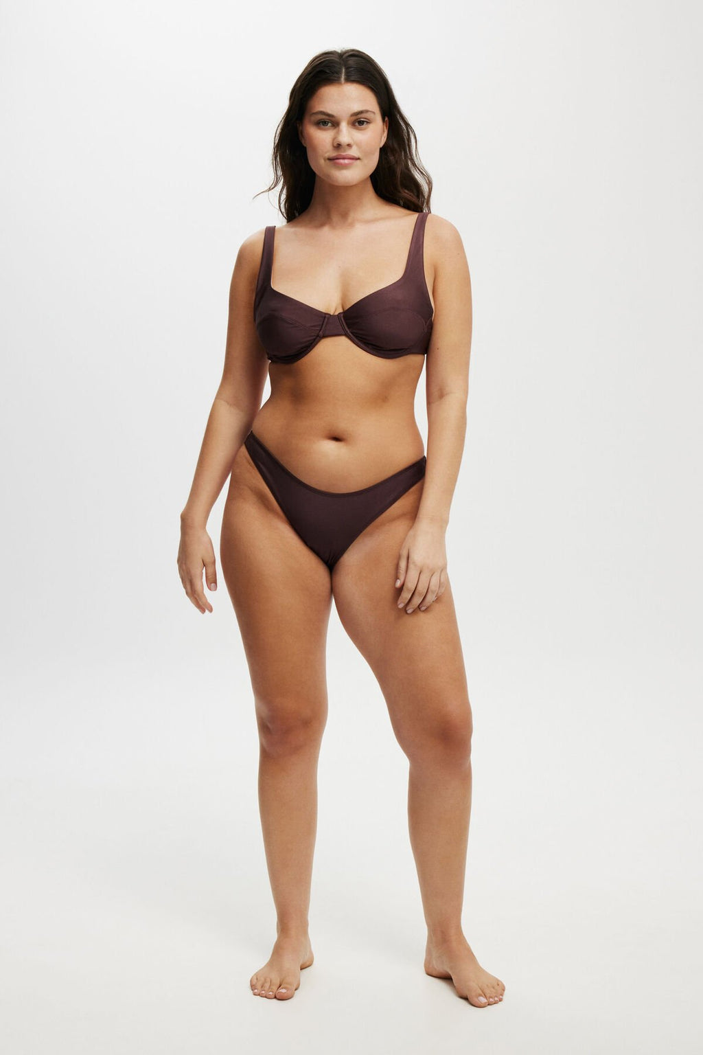 Cotton On Womens Refined High Side Brazilian Bikini Bottom