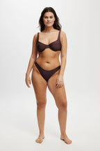 Cotton On Womens Refined High Side Brazilian Bikini Bottom