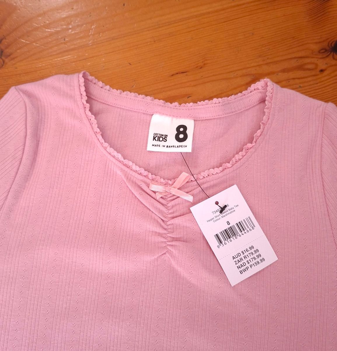 Cotton On Girls Harper Short Sleeve Baby Tee