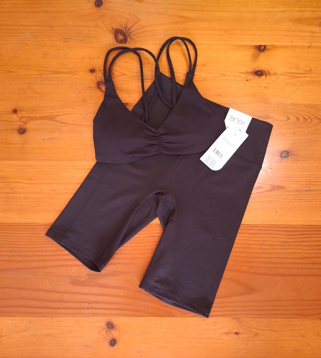 Cotton On Womens Ultra Soft Scrunch Front Strappy Crop Bondi Everyday Mid Length Bike Short