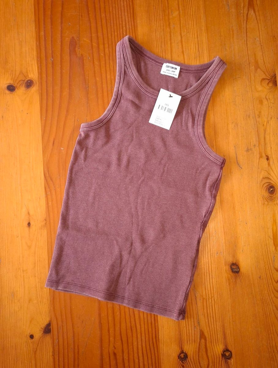 Cotton On Womens Goldie Rib High Neck Tank